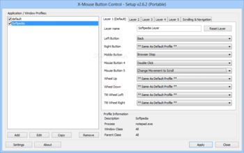 Portable X-Mouse Button Control screenshot 2
