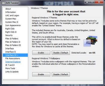 Portable XdN Tweaker screenshot 10