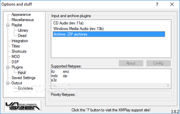 Portable XMPlay screenshot 17