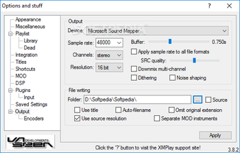 Portable XMPlay screenshot 19