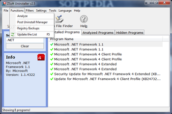 Portable ZSoft Uninstaller screenshot 2