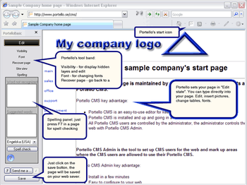 Portello CMS Admin screenshot 2