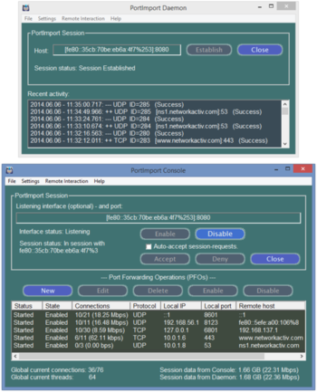 PortImport screenshot