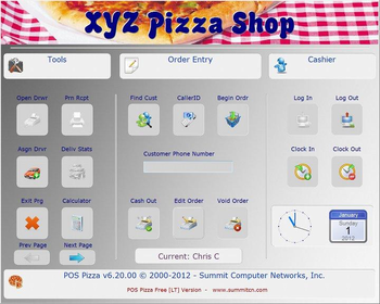 POS Pizza screenshot
