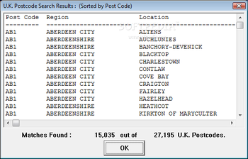 Post Code Lookup screenshot 2