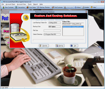 Post Office Agent RD Account Software screenshot 3