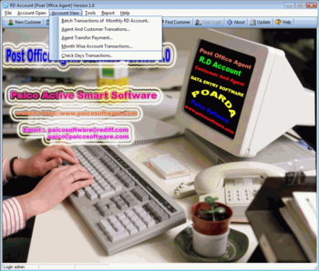 Post Office Agent RD Account Software screenshot 6