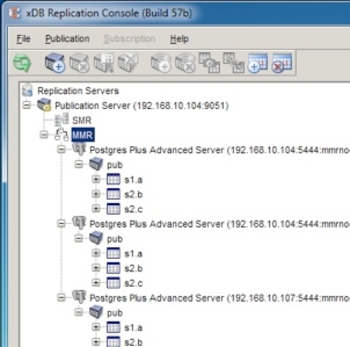 Postgres Plus xDB Replication Server screenshot