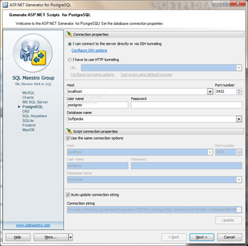 PostgreSQL Data Wizard screenshot 3