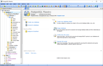 PostgreSQL Maestro screenshot