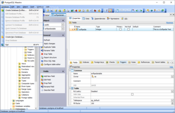 PostgreSQL Maestro screenshot 3