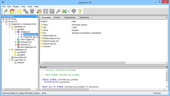 PostgreSQL screenshot