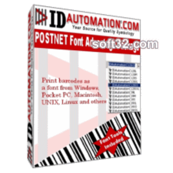 Postnet and Intelligent Mail Barcode Fonts screenshot 3