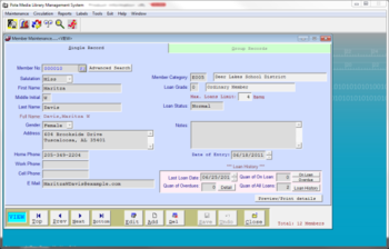Pota Media Library Management System screenshot