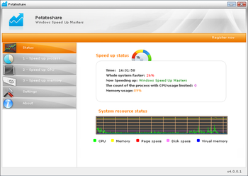 Potatoshare Speed Up Masters screenshot