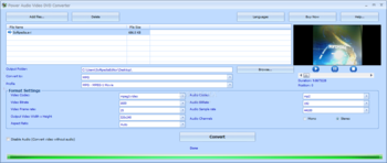 Power Audio Video DVD Converter screenshot