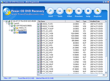 Power CD DVD Recovery screenshot 2