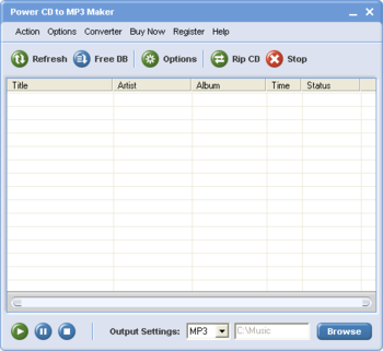 Power CD to MP3 Maker screenshot