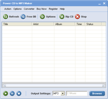 Power CD to MP3 Maker screenshot 2