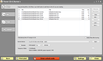Power CD+G Burner screenshot