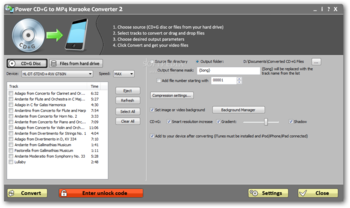 Power CD+G to MP4 Karaoke Converter screenshot