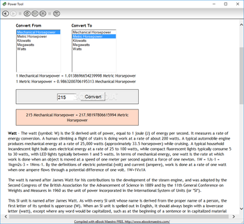 Power Conversion Tool screenshot 2