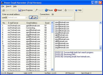 Power Email Harvester screenshot