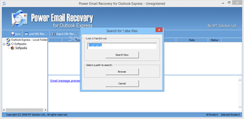 Power Email Recovery for Outlook Express screenshot 2