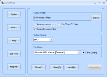 Power MIDI to MP3 screenshot 2