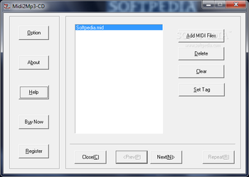 Power MIDI to WAV / MP3 / CD screenshot