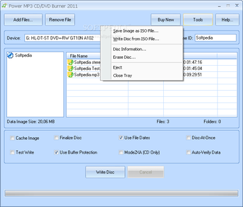 Power MP3 CD/DVD Burner screenshot 2