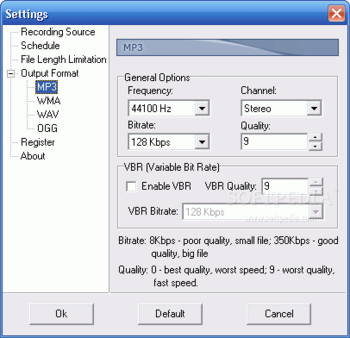 Power MP3 WMA Recorder screenshot 3