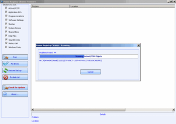 Power Registry Cleaner Freeware screenshot