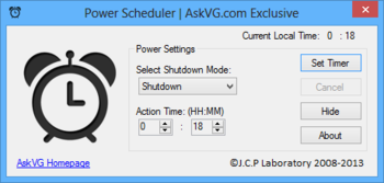 Power Scheduler screenshot