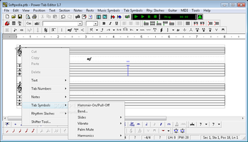 Power Tab Editor screenshot