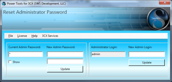 Power Tools for 3CX Reset Administrator Password screenshot