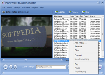 Power Video to Audio Converter screenshot 3