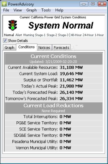 PowerAdvisory screenshot 2