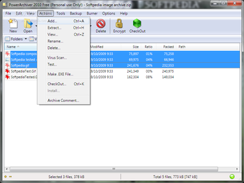 PowerArchiver 2010 Free screenshot 11