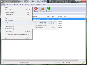 PowerArchiver 2010 Free screenshot 5