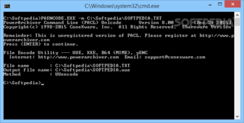 PowerArchiver Command Line screenshot 2