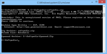PowerArchiver Command Line screenshot 4