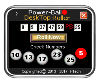 PowerBall Numbers Generator screenshot 1