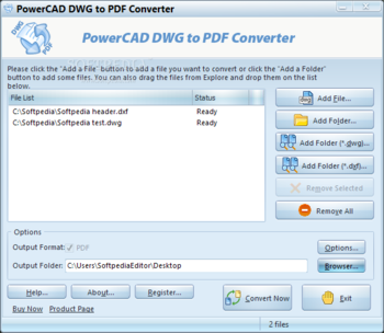 PowerCAD DWG to PDF Converter screenshot