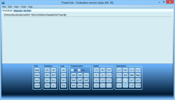 PowerCalc screenshot