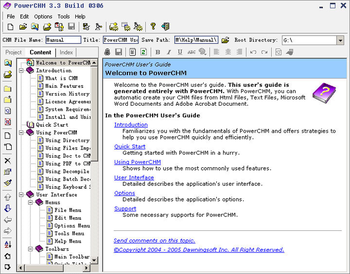 PowerCHM screenshot