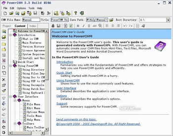 PowerCHM screenshot 2