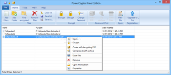 PowerCryptor Free Edition screenshot