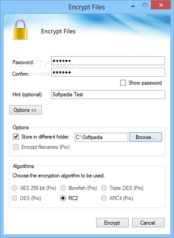 PowerCryptor Free Edition screenshot 2