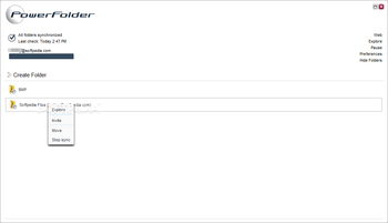 PowerFolder screenshot